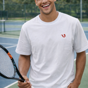 camiseta blanca logo