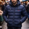 Anorak acolchado azul