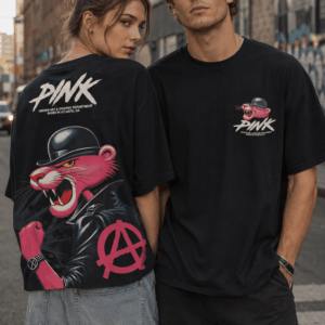 camiseta pantera rosa anarquista